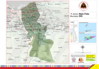 Verwaltungsgliederung der Gemeinde Dili