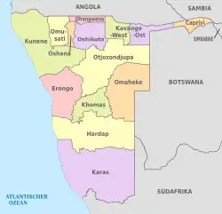 Provinzen Namibia