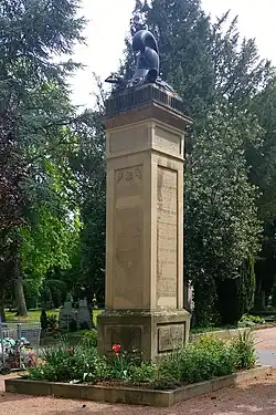 Napoleonstein Bad Kreuznach, Friedhof Mannheimer Straße, 1842