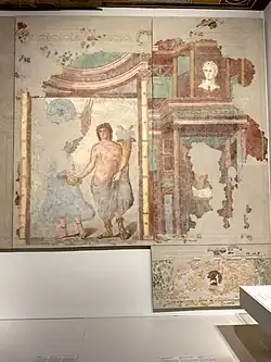 Malerei aus dem Triclinium der Maison à Portiques. Um 200 n. Chr.