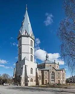 Alexanderkirche 2022 mit rekonstruiertem Turmoktogon