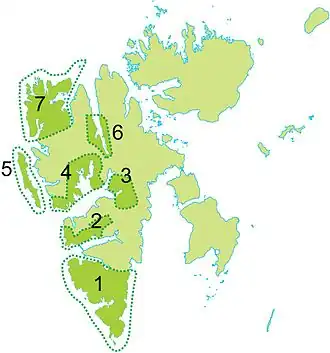 Nationalparks auf Svalbard