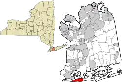 Lage im Nassau County (New York)