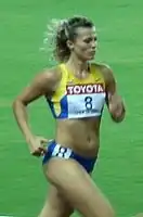 Die aktuelle Olympiasiegerin und Vizeeuropameisterin von 2002 Natalija Dobrynska musste sich mit dem medaillenlosen vierten Platz zufriedengeben