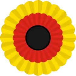 Kokarde Deutschlands (und Ostdeutschlands 1956–1959)