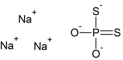 Strukturformel von Natriumdithiophosphat