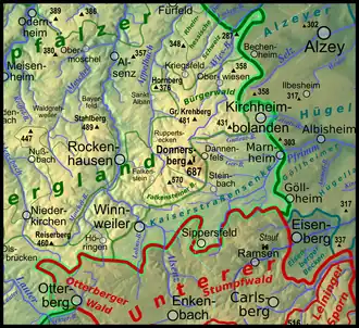 Bürgerwald als naturräumliche Einheit des Nordpfälzer Berglandes
