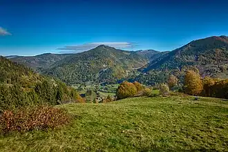 Der Sengalenkopf (Bildmitte) über dem Präger Talkessel