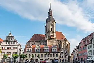 Marktplatz mit Stadtkirche St.&nbsp;Wenzel