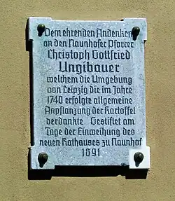 Gedenktafel in Naunhof
