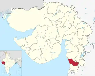 Lagekarte des Distrikts