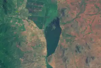 Satellitenaufnahme des Ndungu-Sees