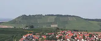 Der Scheuerberg von Südosten; im Vordergrund Erlenbach