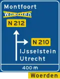K9: Umleitung auf einen anderen Weg, auf einer Landstraße
