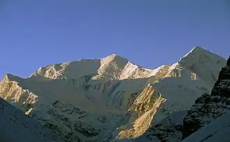 Annapurna III und Gangapurna von Thorong Phedi aus gesehen