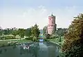 Kronenburgerpark mit dem Kruittoren (Pulverturm) etwa 1900