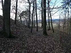 Umfassung (Burgmauer) im Norden