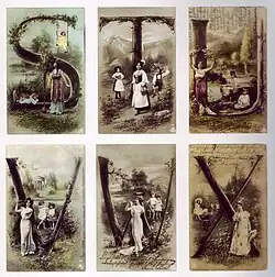 Postkartenmotiv Alphabet