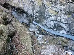 Demontierter Wanderweg von 2015