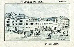 Der Neumarkt um 1860