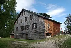 Das Neunkirchner Naturfreundehaus oberhalb von Flatz