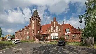 Denkmalgeschütztes Empfangsgebäude des früheren Hauptbahnhofs