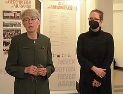 Die am Konservierungsprojekt beteiligte Mitarbeiterinnen des NLD