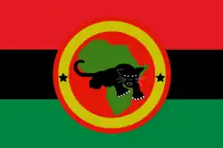 Flagge der neuen Black Panther Party