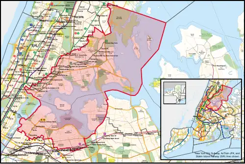 New Yorks 14. Kongresswahlbezirk seit dem 3. Januar 2025.