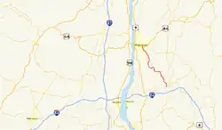 Karte der New York State Route 376