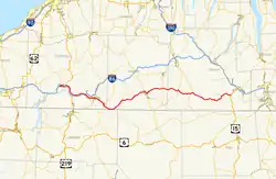 Karte der New York State Route 417