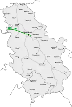 Verlauf des Autoput A3