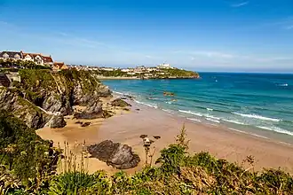 Die Steilküste in Newquay