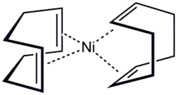 Strukturformel von Bis-[cyclooctadien-(1,5)]-nickel(0)
