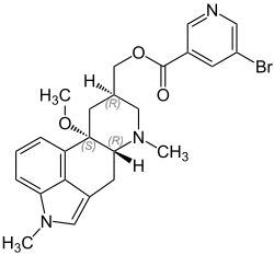 Strukturformel von Nicergolin