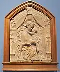 Nicolò Pizzolo (zugeschrieben): Basrelief „Madonna mit Kind“