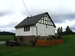 Historische Wassermühle, erbaut 1848 von Peter Paul Auler und Genossen