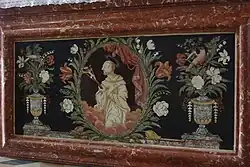 Scagliola-Antependium am Bernhardsaltar, Bernhard von Clairvaux