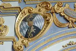 Stuckkartusche mit dem Wappen von Kurfürst Ferdinand Maria