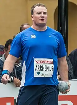 Niklas Arrhenius Rang zwölf mit 60,57&nbsp;m