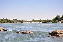 Auslauf des 4. Katarakts 2010