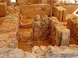 Raum 7, der Fundort der Doppeläxte (Labrys), hinter Raum&nbsp;9