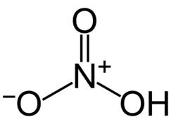 Struktur von Salpetersäure