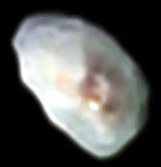 Nix in einem bearbeiteten Foto, das aus Informationen von LORRI und Ralph zusammengesetzt wurde