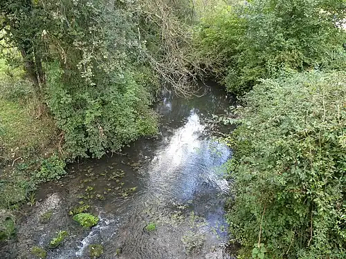Die Nizonne unterhalb von Pont du Râteau
