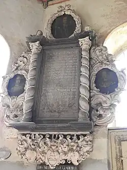 Grabtafel des Bodo von Gladebeck in Nohra