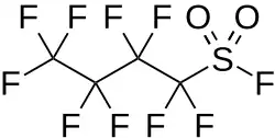 Strukturformel von Perfluorbutansulfonylfluorid