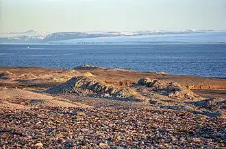 Blick von Nordostland über die Hinlopenstraße