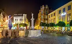 Der Neptunbrunnen auf dem Nordermarkt