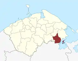 Lage des Østrup Sogn in der Nordfyns Kommune